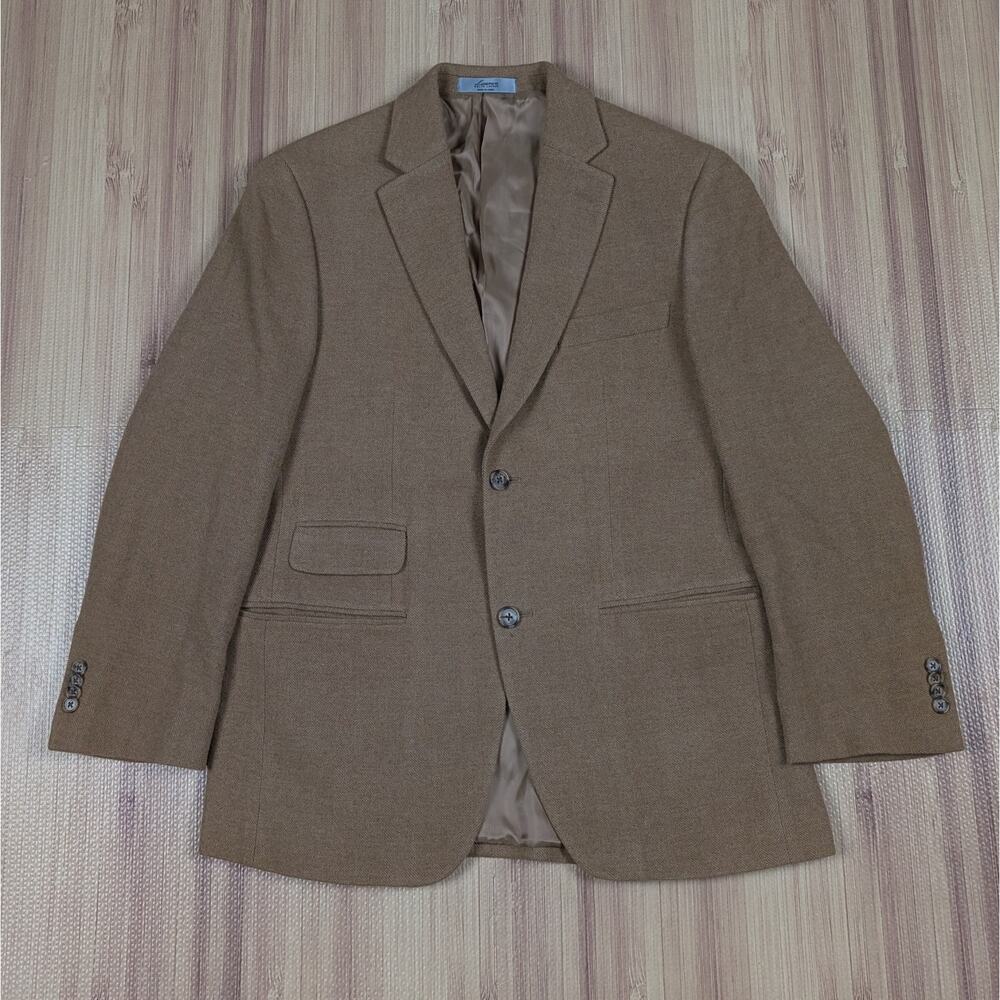 Ralph Lauren Silver Label Men's Wool Coat Blazer Jacket Camel Tan 19x29 S/M